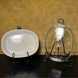 Corning Ware French White F6B Oval Baking Casserole Dish 1.8 Ltr PYREX F12CA Lid